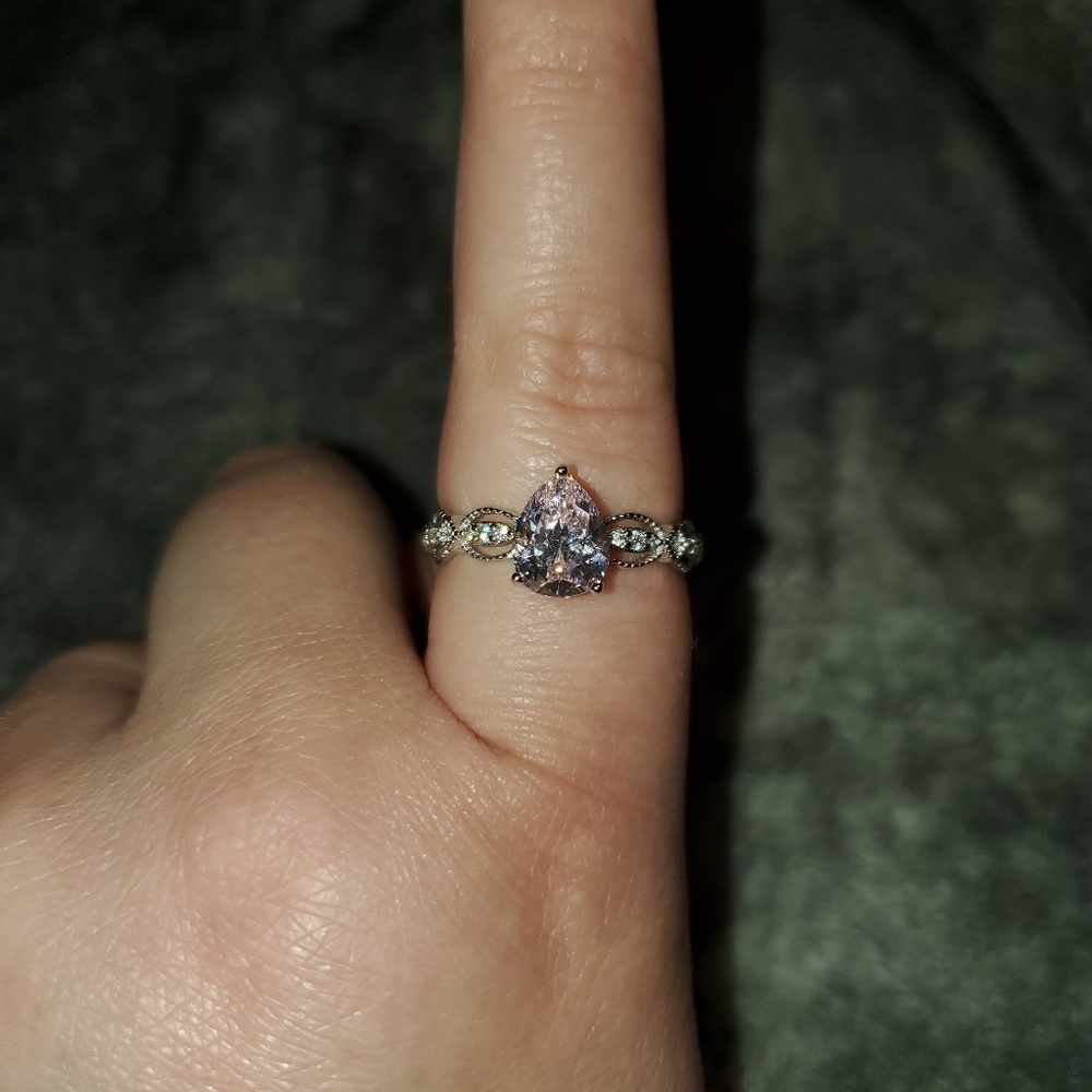 Ryze Princess Pink Size 9 Sterling Ring